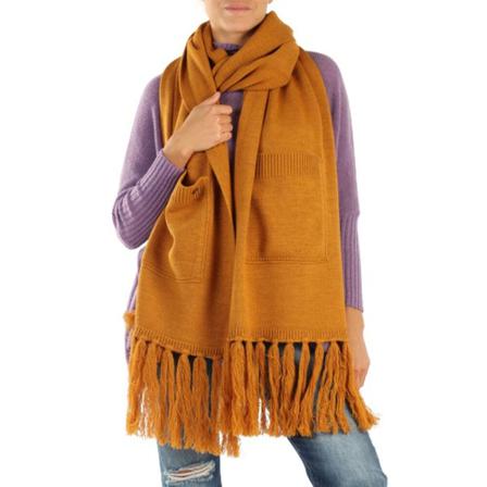 Manila Grace Winter Scarves gul, Dam Sjalar, Dam, Storlek: ONE SIZE