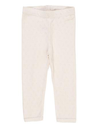 Copenhagen Colors Pointelle Heart Leggings Kräm