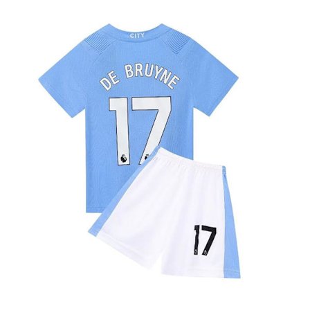 Manchester Citys hem De Bruyne 17 Fotbollströja Nya säsongens senaste set Strumpor Fotboll 5