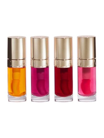 Clarins Lip Comfort Oil Set cont.: Lip Gloss N° 01 Honey 7 ml (GH 1510514) + Lip Gloss N° 02 Raspberry 7 ml (GH 1510566) + Lip Gloss N° 03 Deep Red 7 