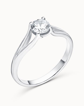Cornelia Diamantring 950 Platina Naturlig Diamant 0.50 Carat