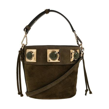Etro, Suede bag ‘Crown Me’ collection Groen, Dames, Maat:ONE Size