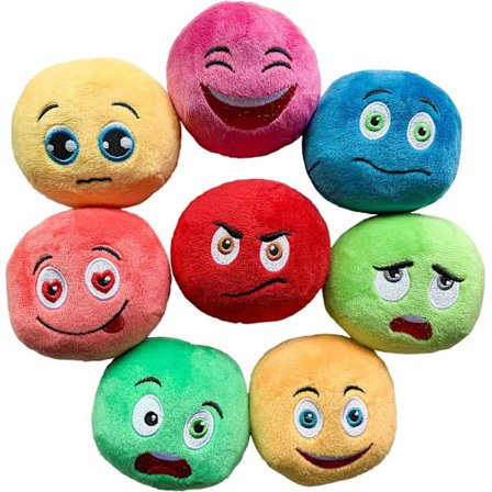 Hundelegetøj, bløde fyldte plysbolde, tyggelegetøj til kæledyr, aktiverende apporteringslegetøj til små og mellemstore kæledyr (8-pak)