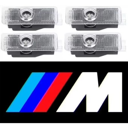 BM-W 4 kpl LED HD -oviterassiheijastimet laserlampuilla BM-W E90 E60 E46 E93 F20 F21 F30 F31 F32 F33 F34 F15 F10 F01 F11 -malleihin (B)