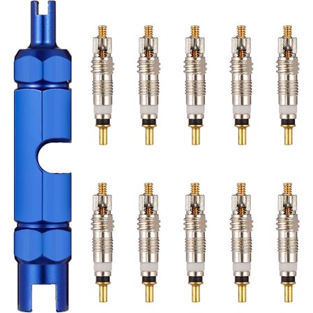 10 stycken Presta ventilkärnor Presta ventilkärnor med 1 stycke ventil