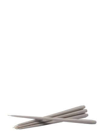 STOFF Nagel Stoff Nagel Taper Candles By Ester & Erik (Box W/6 Pcs) - Grey - ONE SIZE