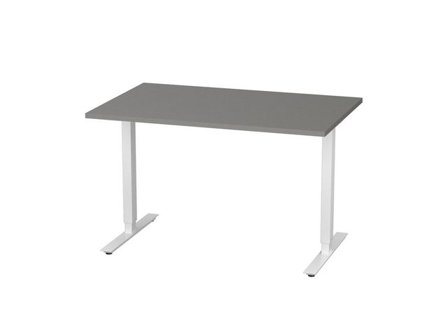 deNord Design Bord höj/sänk Basic 1200x800 grå/vit - Lyreco - Kontorsmöbler och inredning - Bord och hurtsar - Skrivbord - Höj/sänkbar