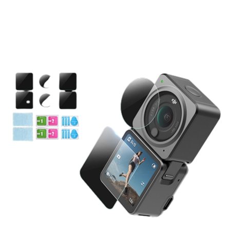 Explosionssäker skärmskydd i härdat glasfilm för DJI Action 2