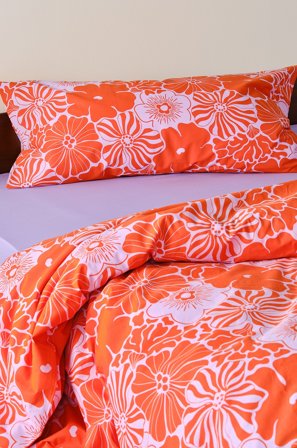 Jotex - Putetrekk 50x90 Cm Økologisk Oransje - ANNA - Kjøp Putevar hos Jotex