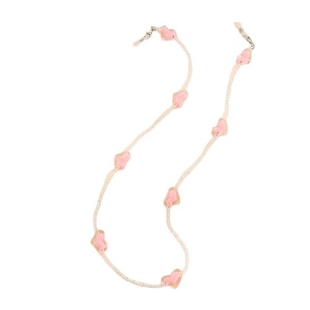 Glasögonkedjor, Spectacle Chain Fashionable Eyeglass Chain Beaded Sunglasses Chains Lanyard Reading Glasses Strap för kvinnor Love crystal glasses 