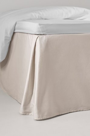 Jotex - Satin Sengekappe i Sateng 60 Cm Økologisk Beige - ZACK - Kjøp Sengekapper hos Jotex