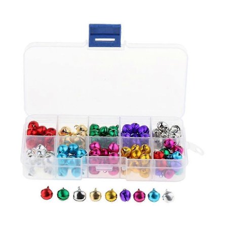 Askartelukellot, kellot joulufestivaalien koristeisiin, koriste 500 kpl 6 mm