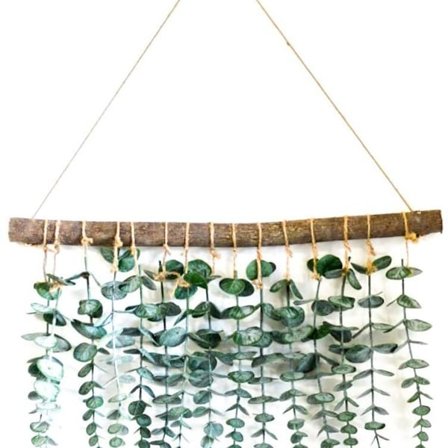 Kunstig eukalyptus vægdekoration kunstige eukalyptusblade KLB