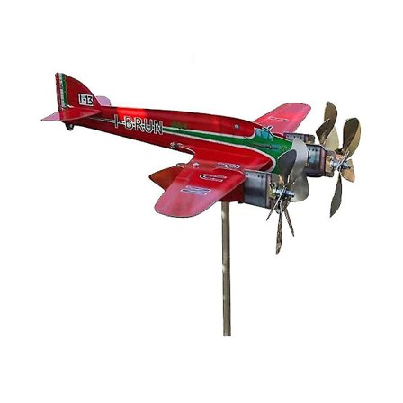 J3 Flyvemaskine Vejrhane, Sm 79 Sparviero 3d Flyvemaskine Vejrhane, Håndlavet Flyvemaskine Vind Spinner(Som Vist)