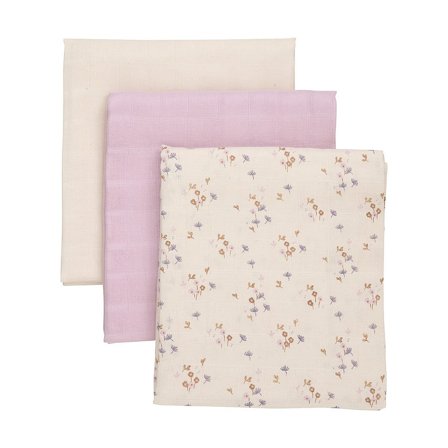 Pippi Stofble Muslin Cloth 3-pak Burnished Lilac, Børn & Forældre, Bleer, Stofbleer