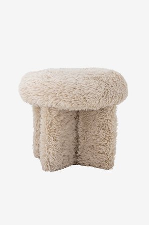 Bloomingville - Frikka Pouf - Beige - Rahit - - Homeroom