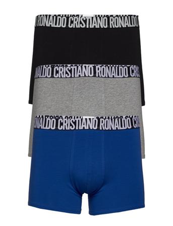 Cr7 Basic, Trunk, 3-Pack Boxerkalsonger Blå CR7