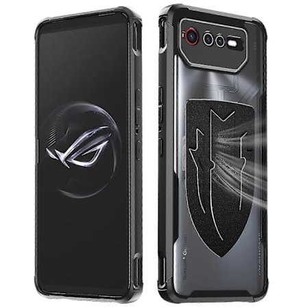 Skal för Asus ROG Phone 7 5G/Phone 6 5G Sköld Värmeavledning Mobilskal Flytande Silikon+PC Baksida