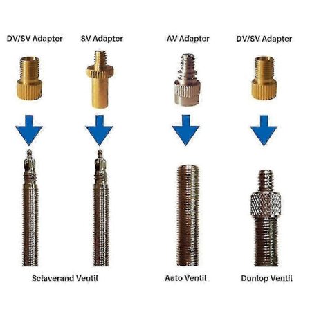 10 stk. Inflator Pumpe Dyse Sæt Presta Schrader Ventil Slange Cykel Ventil Adaptere Til Vej & & Fixi