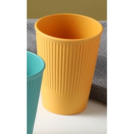 Gul, 300 ml, Okrossbar Mugg, Återanvändbar Plastmugg, Bärbar Ho