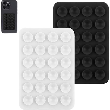 2 stk. silikone mobiltelefonholder silikone sugekop mobiltelefonholder mobiltelefon sugekopholder ekstra stærke sugekopper