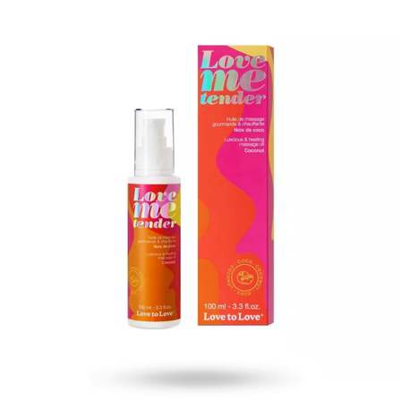 LOVE ME TENDER - MASSAGE OIL COCONUT 100ML - Vuxen.se - Vattenbaserad massageolja