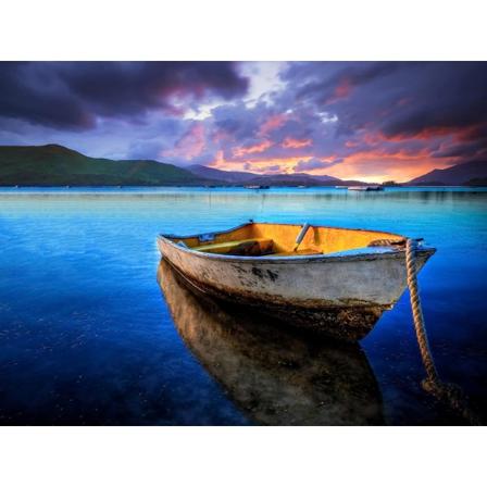 5D timanttimaalaussetti Ferry, maalaus timanteilla Taidevuori, maalaus numeroilla pyöreillä timanteilla kodin seinäkoristeluun 12x16 tuumaa