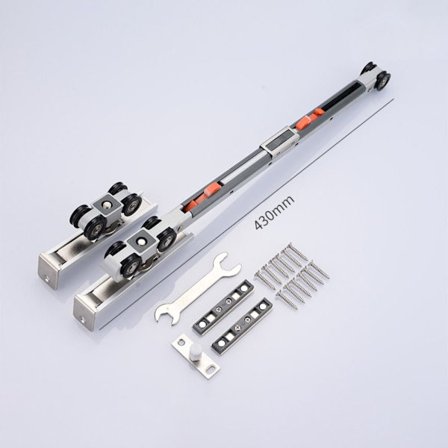 Liukuoven pyöräkiskon kisko Täysi set 1 1