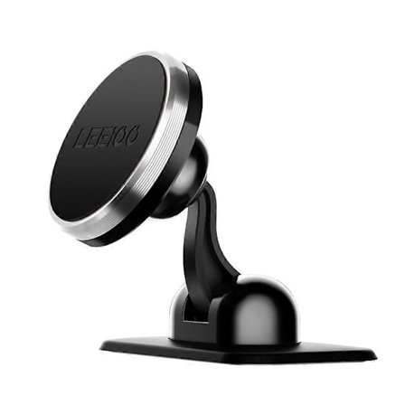 Handyholder til bil - Magnet til instrumentbræt, Magnetisk mobilholder til bil med klæbende base, Justerbar bilholder til mobiltelefon Kompatibel med 