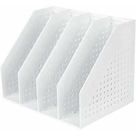 Sammenleggbar Magasinholder 4 Rom Justerbar Oppbevaringsskuff Skrivebordsorganisator