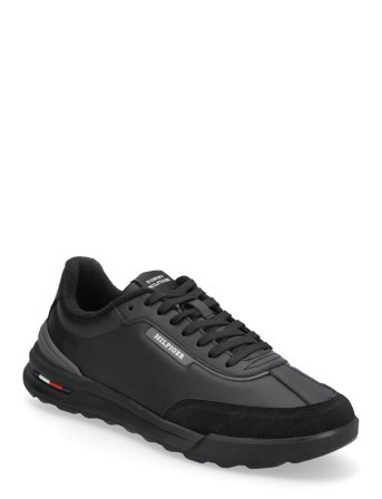Tommy Hilfiger Retro Runner Mix Leather - Black - 43
