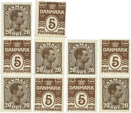 Danmark 1921 - Automatmærke AFA 13-16 - Postfrisk