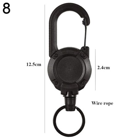 Teleskopisk inbrottskedja nyckelhållare 8 8