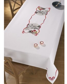 Iso pöytäliina Tontun yö-140x230 cm