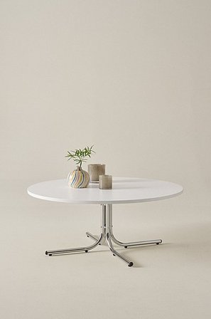 Jotex - Soffbord ø 100 Cm Järn - MDF Vit CHIPLEY - Köp Soffbord hos Jotex