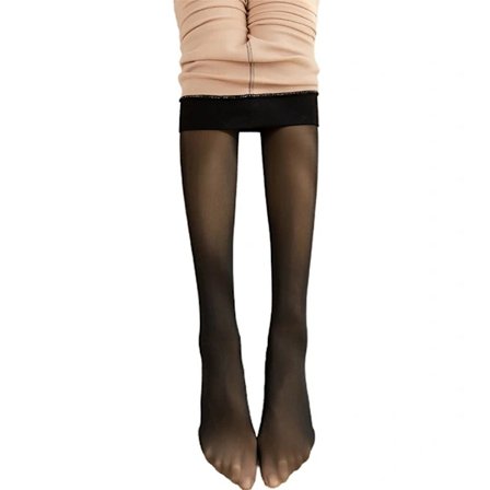 [xin] Dam Magic Extra Tjocka Varma Vinter Dubbelfodrade Stretch Termiska Fleece Tights