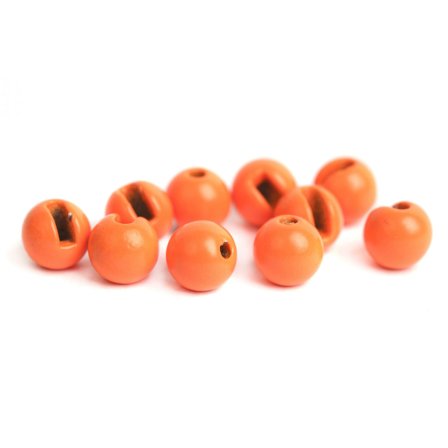 Slotted Tungsten Beads 2,5mm - Fluo Orange