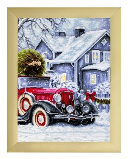 Broderipakke Bilde Juletrehenting - Luca-S