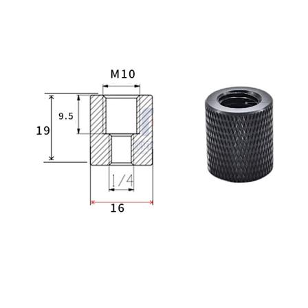 5-pack 1/4 tum hona till M8 hane gängadapter för stativ och kameratillbehör M10