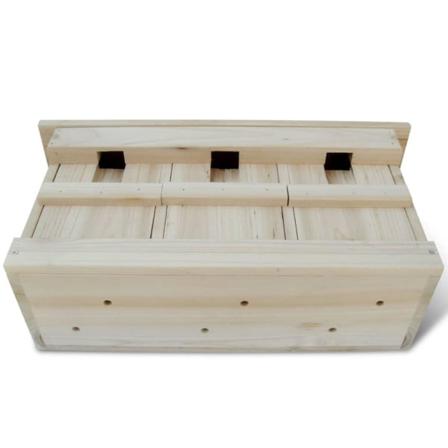 Vidaxl Fågelholkar 2 St Trä 44x15,5x21,5 Cm Brun
