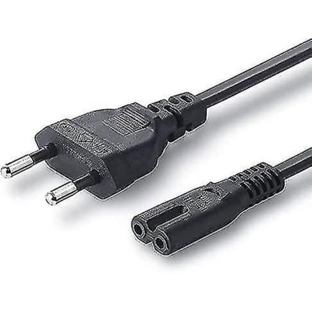 EU 1,5 m 250V 2,5A Strømkabel med 2 pinner