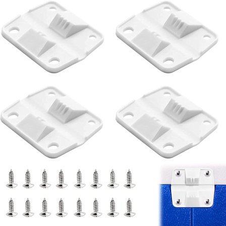 Coleman Køler Hængsler Udskiftningssæt - Kompatibelt med 5226, 5227B, 5278, 5253, 6262, 6270 (Sæt med 4 med 16 skruer)
