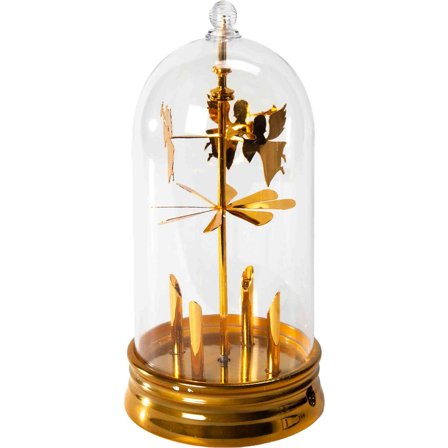 Konstsmide - Dekorasjonsfigur Änglaspel, varmvit LED med timer Gull