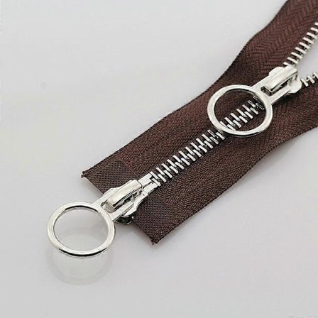 5# 70/90cm Metal Lynlås Dobbelt Slider Rund Ring Lynlås Til DIY Syning Beklædning