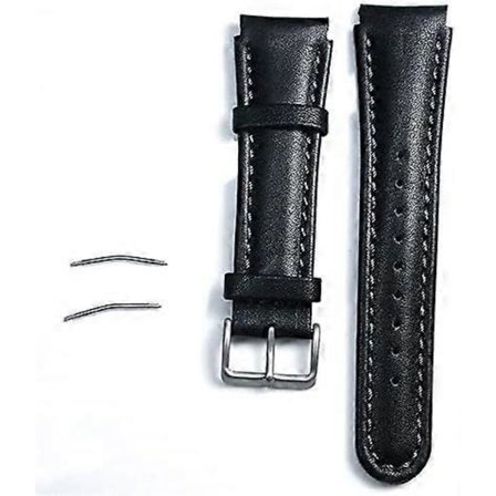 Slitstarkt Läderarmband för SUUNTO X-LANDER 22mm Svart 22mm