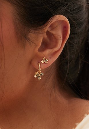 Pilgrim-Ajani Earrings 2-in-1 Set, Gol-Onesize