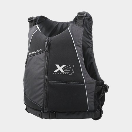 Paddelweste Baltic X4 50N, schwarz/Reflex, Medium (50 - 70 kg) - Boot
