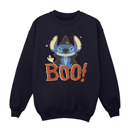 Disney Dam/Kvinnor Lilo & Stitch Boo! Sweatshirt XXL Marinblå