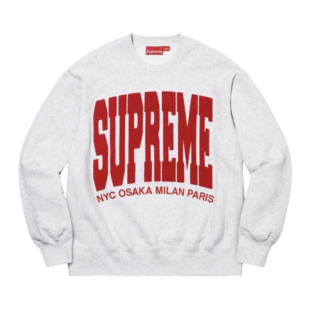 Supreme, Sweatshirt Grijs, Heren, Maat:L
