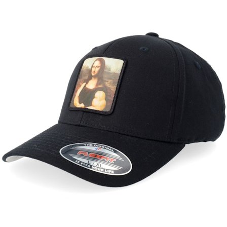 Berzerk - Svart flexfit Caps - Lifting Mona Lisa Black Flexfit @ Hatstore